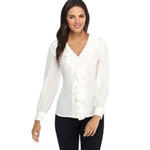 The Limited Ruffle Neck Blouse